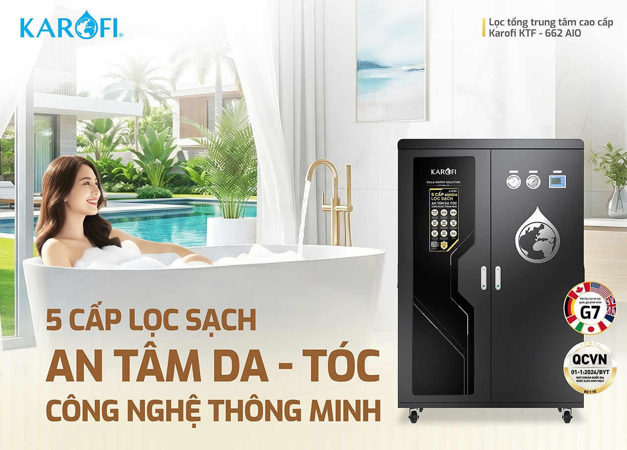 Máy lọc nước tổng đầu nguồn Karofi KTF- 662